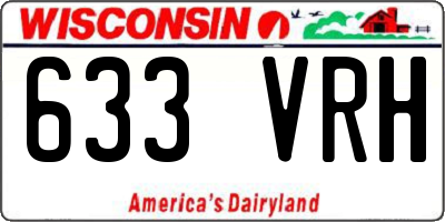 WI license plate 633VRH