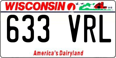WI license plate 633VRL