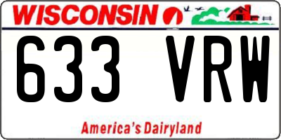 WI license plate 633VRW