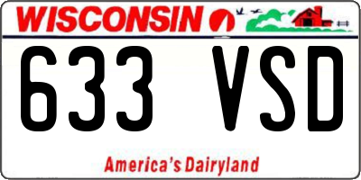 WI license plate 633VSD