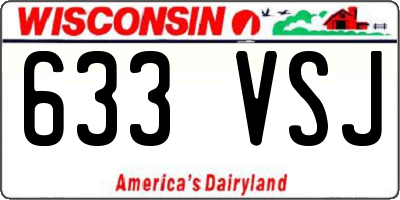 WI license plate 633VSJ