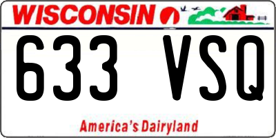 WI license plate 633VSQ