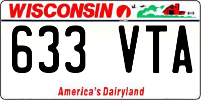 WI license plate 633VTA