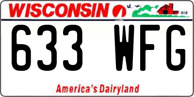 WI license plate 633WFG
