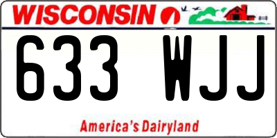 WI license plate 633WJJ