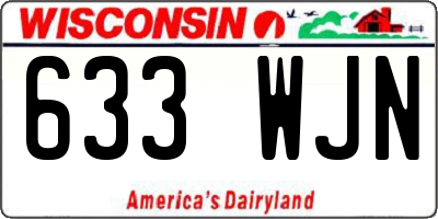 WI license plate 633WJN