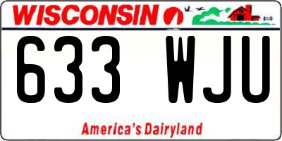 WI license plate 633WJU