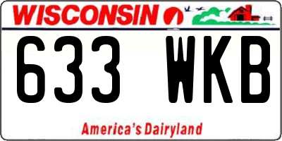 WI license plate 633WKB