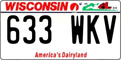 WI license plate 633WKV
