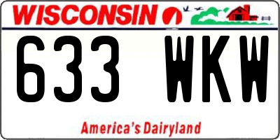 WI license plate 633WKW