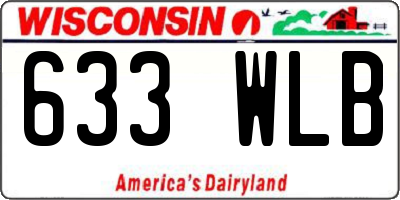 WI license plate 633WLB