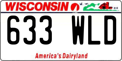 WI license plate 633WLD