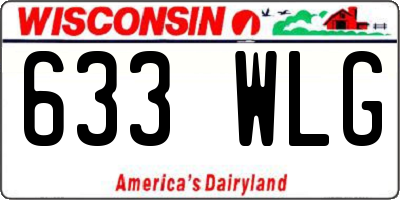 WI license plate 633WLG