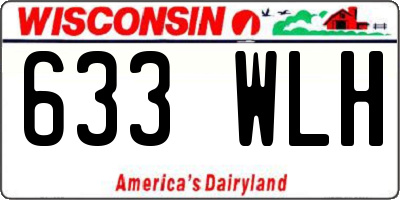 WI license plate 633WLH