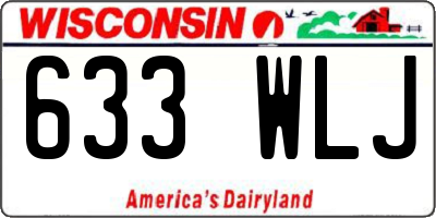 WI license plate 633WLJ