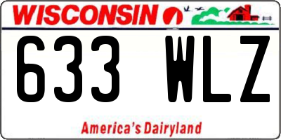 WI license plate 633WLZ
