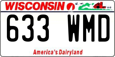 WI license plate 633WMD