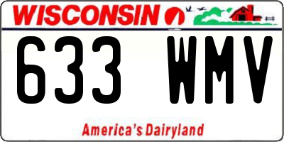 WI license plate 633WMV
