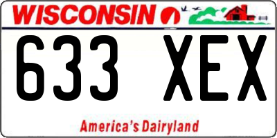 WI license plate 633XEX