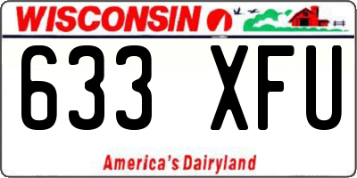 WI license plate 633XFU