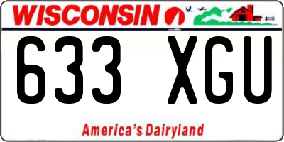 WI license plate 633XGU