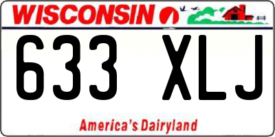 WI license plate 633XLJ