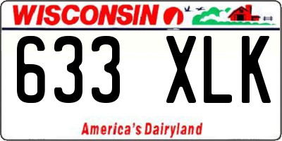 WI license plate 633XLK