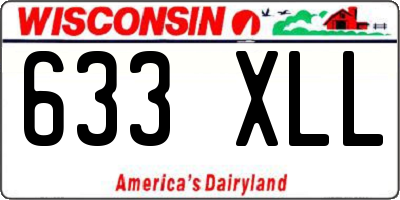 WI license plate 633XLL