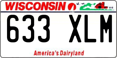 WI license plate 633XLM