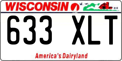 WI license plate 633XLT