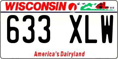 WI license plate 633XLW