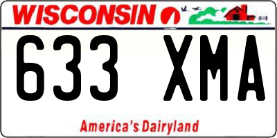 WI license plate 633XMA