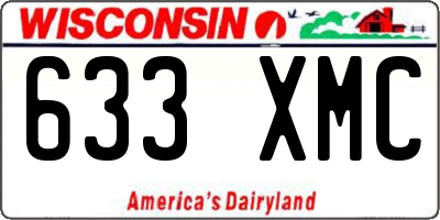 WI license plate 633XMC