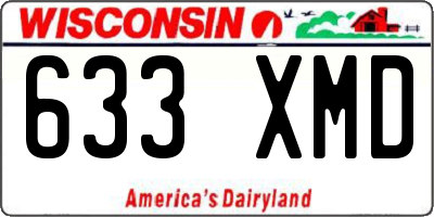 WI license plate 633XMD