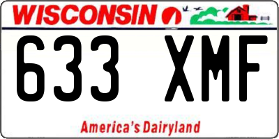 WI license plate 633XMF