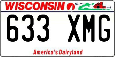 WI license plate 633XMG