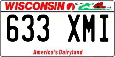 WI license plate 633XMI