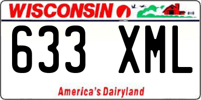 WI license plate 633XML
