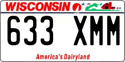 WI license plate 633XMM