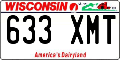 WI license plate 633XMT
