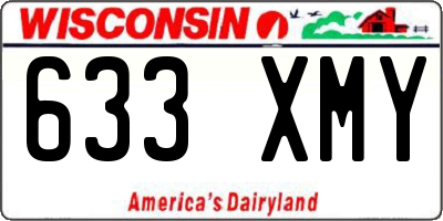 WI license plate 633XMY