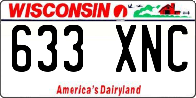 WI license plate 633XNC