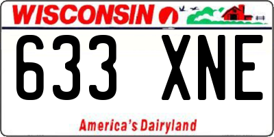 WI license plate 633XNE