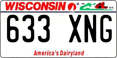 WI license plate 633XNG