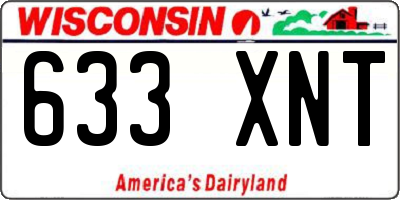 WI license plate 633XNT