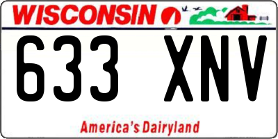 WI license plate 633XNV