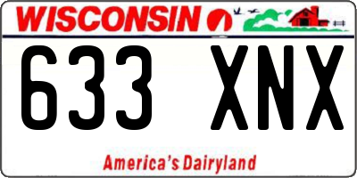 WI license plate 633XNX