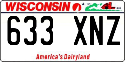 WI license plate 633XNZ