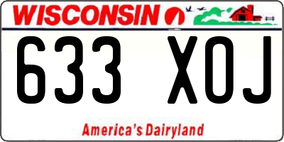 WI license plate 633XOJ