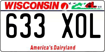 WI license plate 633XOL
